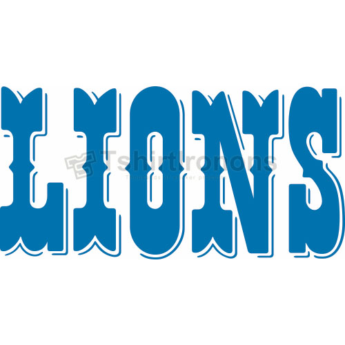 Detroit Lions T-shirts Iron On Transfers N515 - Click Image to Close